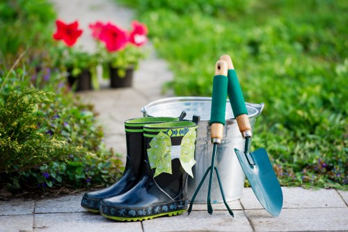 Sustainable gardening practices including water conservation and native plants