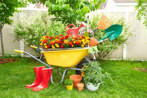 Beautifully maintained garden in Lee during spring
